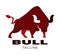Bull vector logo template design