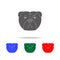 Bulldog face icon. Elements of dogs multi colored icons. Premium quality graphic design icon. Simple icon for websites, web design