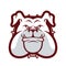 Bulldog head mascot