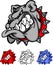 Bulldog Team Mascot Vector Logo