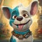 Bulldog: A Vibrant And Colorful Animated Dog In Dreamworks Cartoon