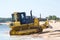 Bulldozer on the beach