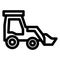 Bulldozer, bulldozer vehicle Isolated Vector Icon which can be easily modified or edited