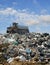 The bulldozer on a garbage dump