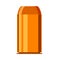 Bullet ammunition illustration object defense. Vector copper power ammo flat icon