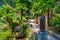 Bullet bridge at Vittoriale degli italiani palace at Gardone Riviera in Italy