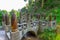 Bullet bridge at Vittoriale degli italiani palace at Gardone Riviera in Italy