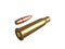 Bullet and cartridge 7.62x54R mm, Russian and Soviet army, isolated. 3d rendering