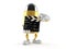 Bullet character holding clapboard