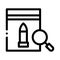 Bullet Evidence Poly Bag Icon Outline Illustration