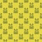 Bullet Proof Vest vector concept outline yellow seamless pattern