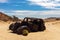 A Bullet-ridden Hudson Terraplane 1934 car in Namibian desert