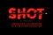 Bullet shot font