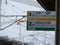 Bullet Train information signboard on the platform of Shin-Osaka Station. Bullet train or the shinkansen or is the fastest and