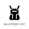 bulletproof vest icon in trendy design style. bulletproof vest icon isolated on white background. bulletproof vest vector icon