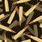 Bullets 3d seamless pattern. Texture of military ammunition.
