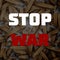 Bullets background, stop WAR poster