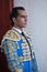 Bullfighter spanish Ivan FandiÃ±o waiting for the exit in the alley from the bullring of Jaen