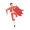 Bullfighter, Toreador, Picador Character Dressed in Red Costume, Spanish Corrida Traditional Performance Cartoon Style