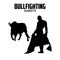 bullfighting Silhouette vector stock illustration, bullfighter silhoutte