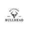 Bullhead butchery logo. Barbeque logo