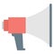 Bullhorn Color Vector icon which can easily modify or edit