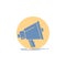 Bullhorn, digital, marketing, media, megaphone Glyph Icon