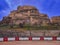 Bullring at the base of the castle in the medieval town of Morella