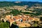 Bullring in Morella and surrounding countryside