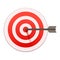 Bulls eye target icon, cartoon style