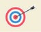 Bulls eye target illustration