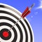 Bulls eye Target Shows Performance Goal Achieved