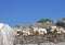 Bulls heads. Ephesus ruins. Ancient Greek city on the coast of Ionia near Selcuk