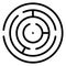 Bullseye, challenge Vector icon which can easily modify