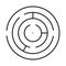 Bullseye, challenge Vector icon which can easily modify