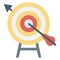 Bullseye Color Vector icon which can easily modify or edit