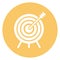 Bullseye, dart board, goal Vector icon which can easily modify
