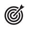 Bullseye with target symbol icon. Trendy Bullseye with target symbol logo concept on white background from Productivity collection