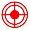 Bullseye Vector Icon Flat Illustration