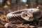 bullsnake closeup view at day light, neural network generated photorealistic image