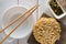 Bulonnitsa, noodles, spices and chopsticks
