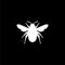 Bumble bee icon or logo on dark background