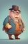 Bumbling Detective Cartoon Character