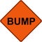 Bump warning sign