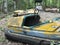 Bumper car at the amusement park in Pripyat