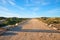 Bumpy coastal road from Carrapateira to Bordeira beach, at Costa Vicentina, West Algarve Portugal