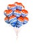 Bunch of american VOTE ballons