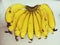 Bunch of bananas tropical fruit background