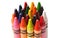 Bunch of colorful crayons