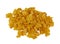 Bunch of corn flake cereals on a white background